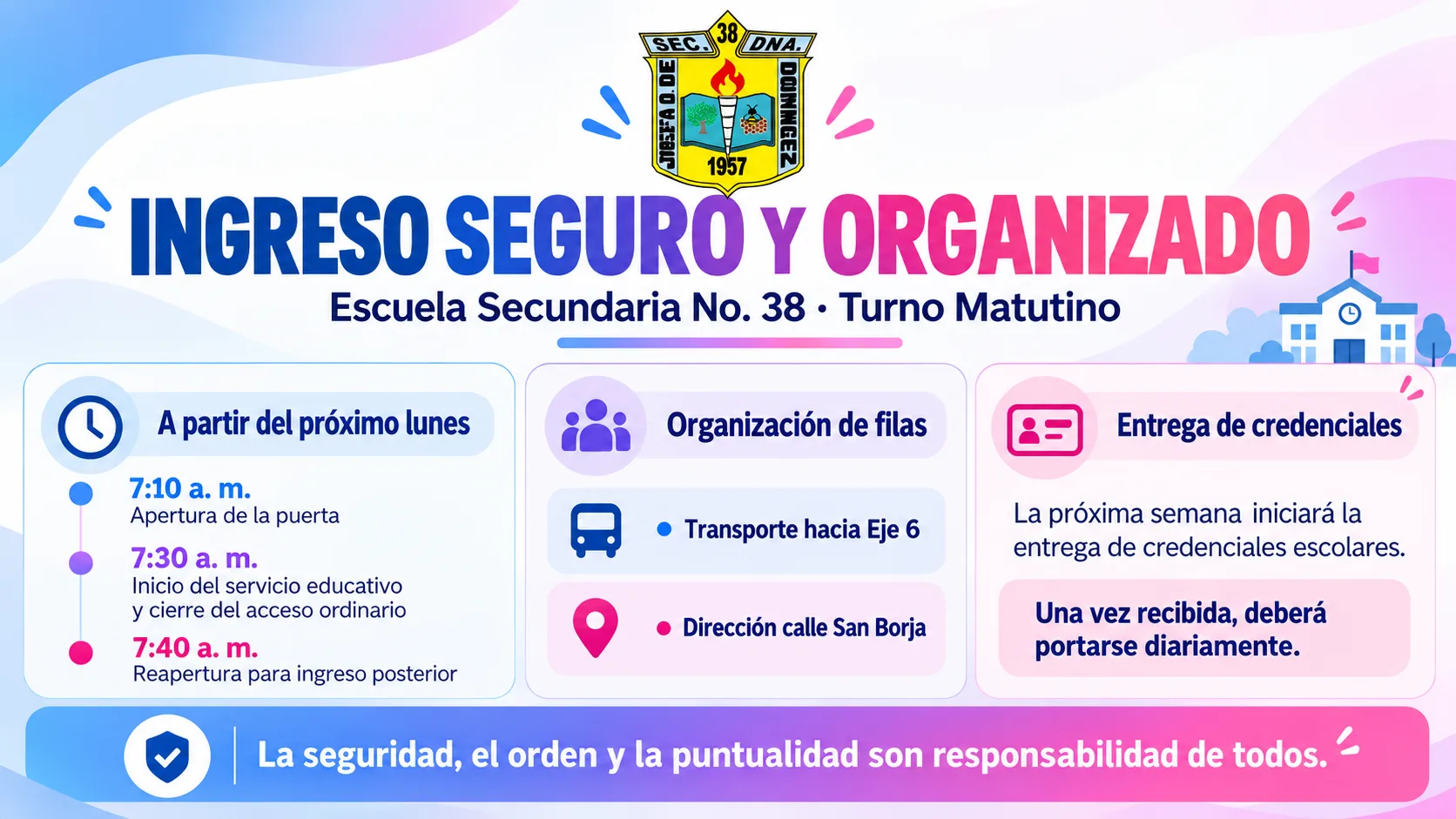Primera semana de actividades escolares — 2